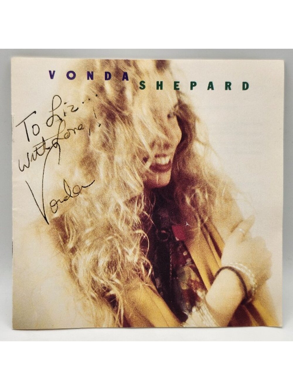 Vonda Shepard Self Titled CD Signed Booklet 1989 Reprise Records Warner